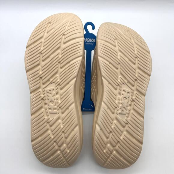 New HOKA Shoes Men Sz 14 Shortbread Ora Luxe Recovery Slide Sandals Tan 1134150 main image 5